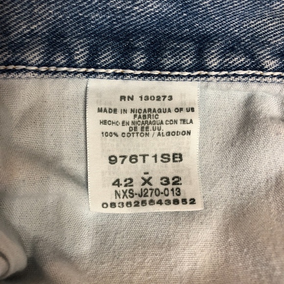 Wrangler Mens  Denim Jeans 42x32 - Picture 3 of 4